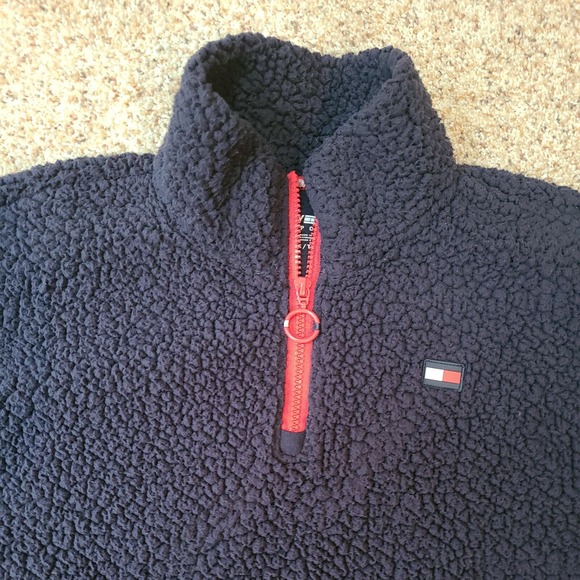 Tommy Hilfiger Y2K Blue 1/4 Zip‎ Fleece Women's XS Jacket - Picture 4 of 12